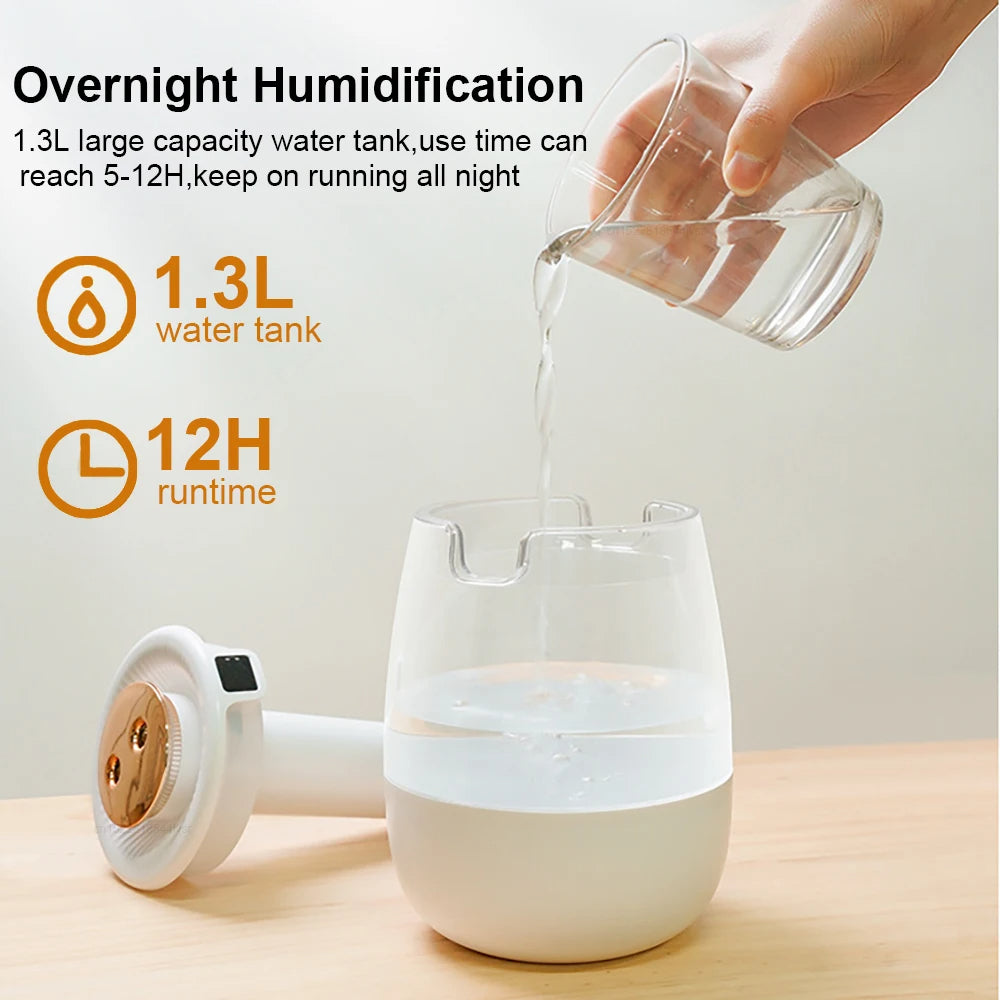 J10 Humidifier β Professional Large Capacity Double Spray Port Cool Mist Maker