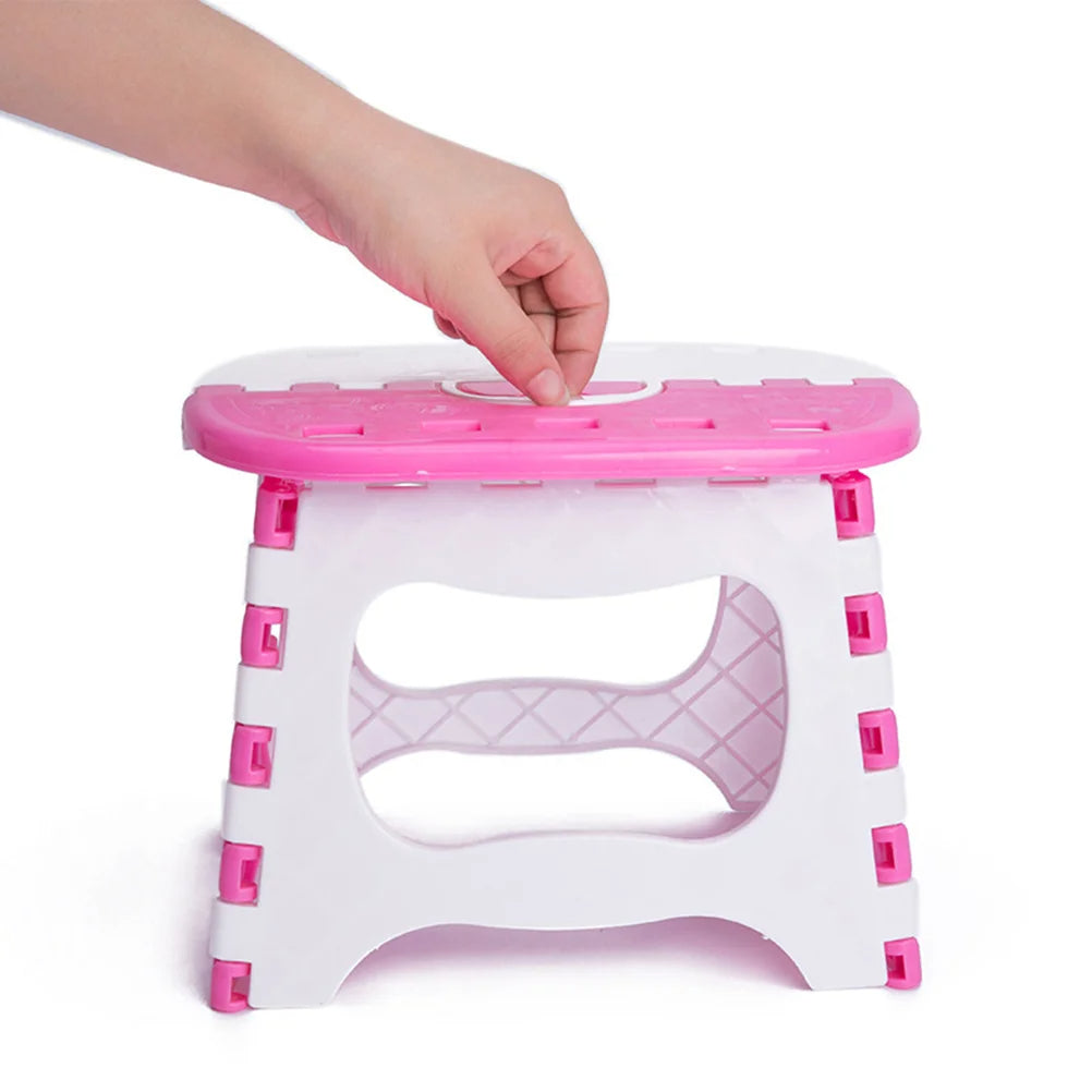 Step Stool for Kids Mini Foldable Stools Folding Lightweight Fishing Blue Child