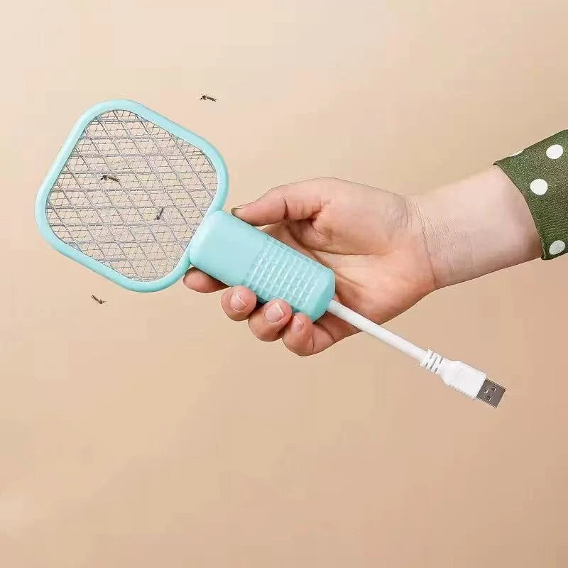 Mosquito Swatter Trap Pest Control USB Electric Shock Mini Mosquito Killer Lamp Portable UV Light Fly Bug Zapper Insect Racket
