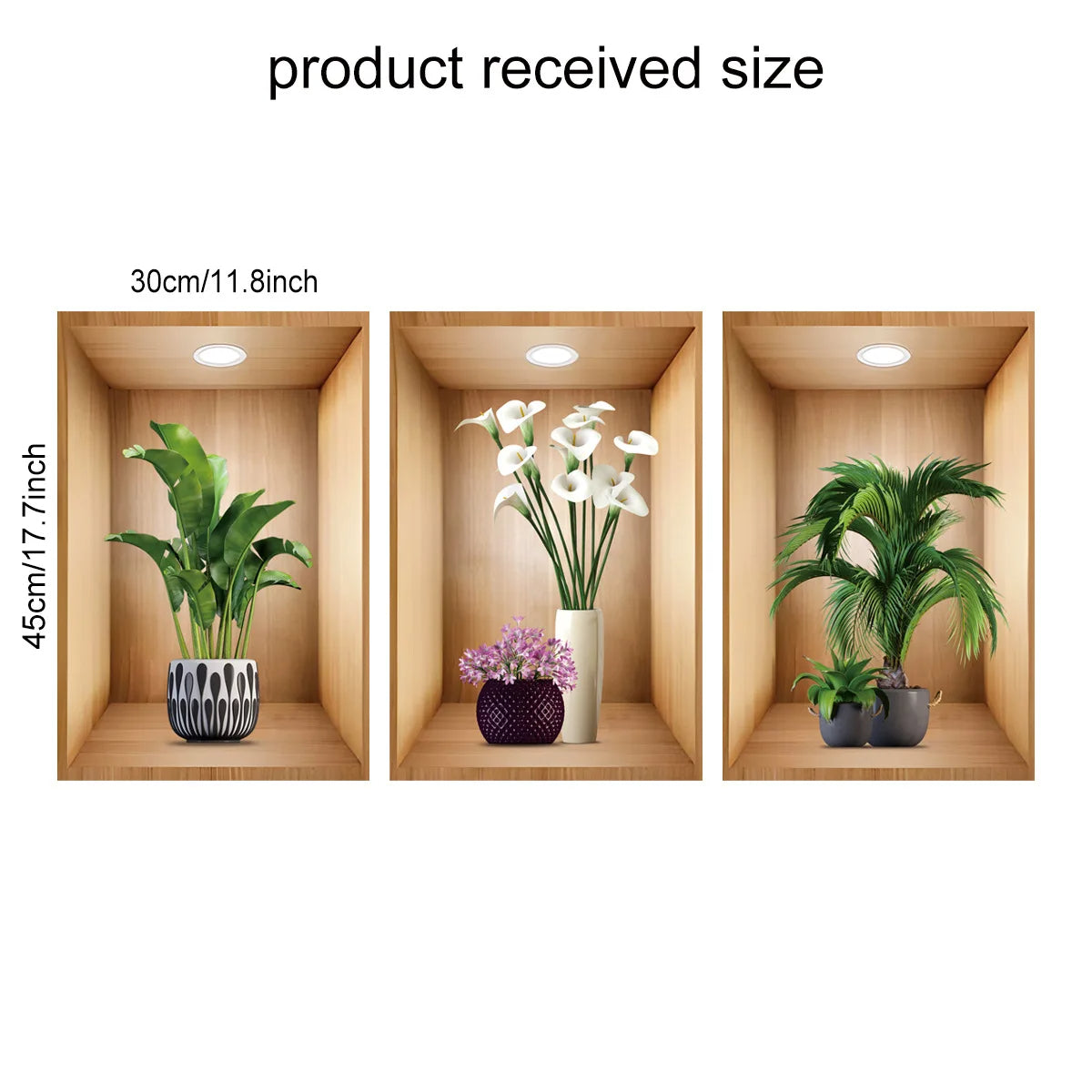 Set of 3PCS 3D Wall Paper Stickers Sheet β Self-Adhesive, Waterproof, and Stylish