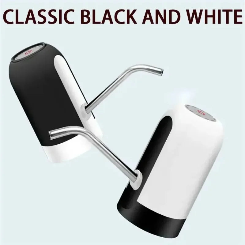 Black/White Automatic Water Bottle Pump USB Charging Water Pump One Button Automatic Switch Of Water Dispenser