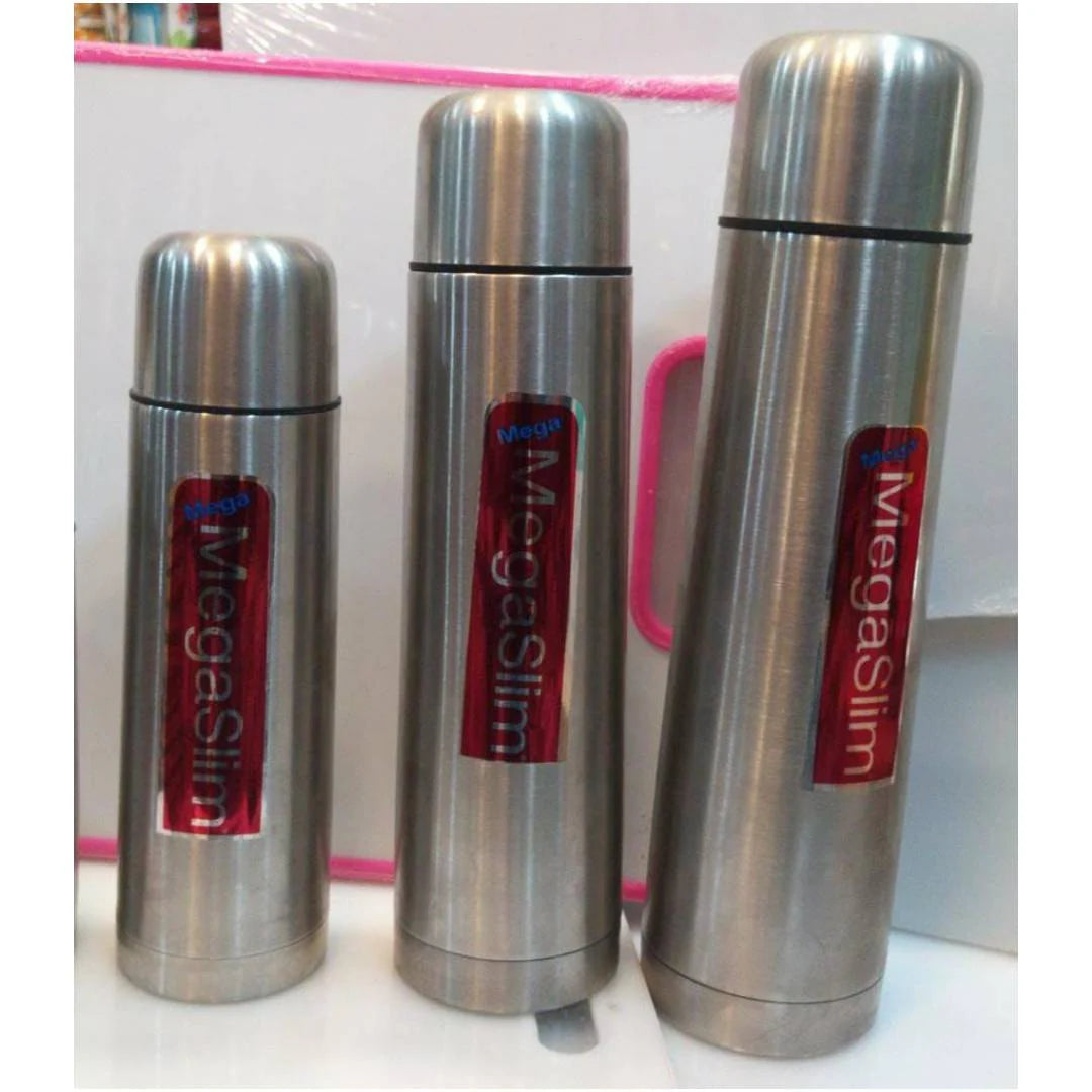 MEGASLIM VACCUM THERMIC WATER BOTTLES ~ KEEP HOT AND COLD FOR 12-15 hours GUARANTEED