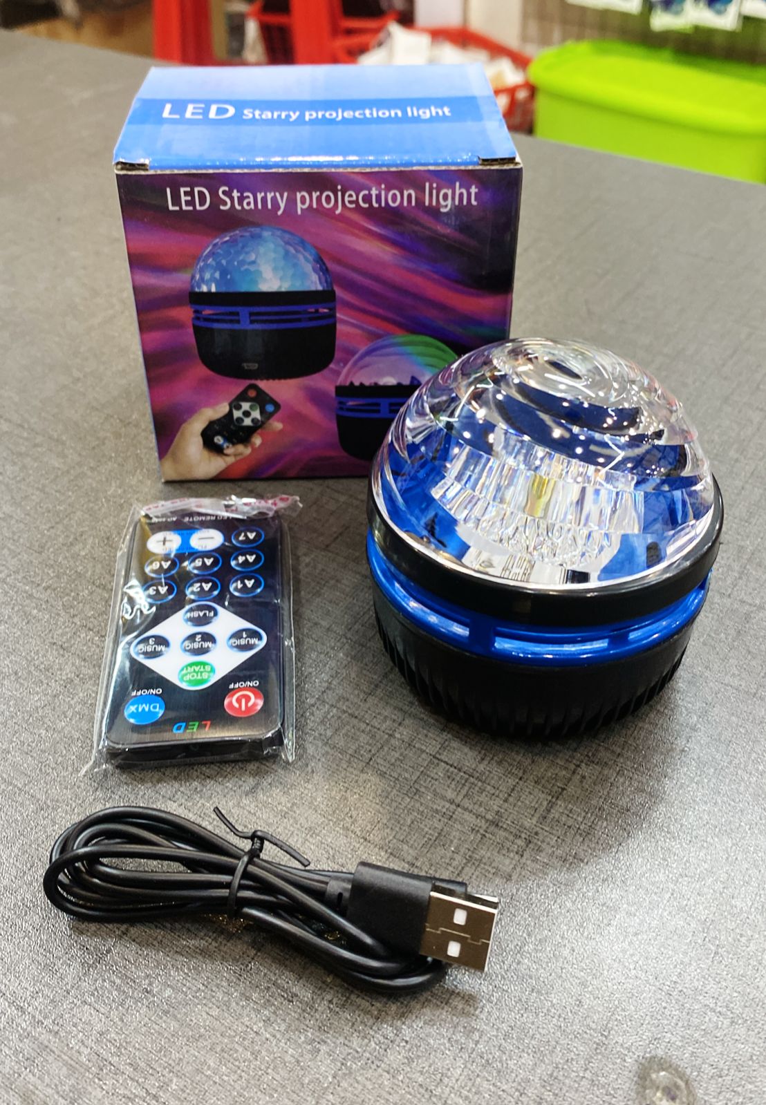 LED Starry Projector Light – Galaxy Night Light for Bedroom & Home Decor