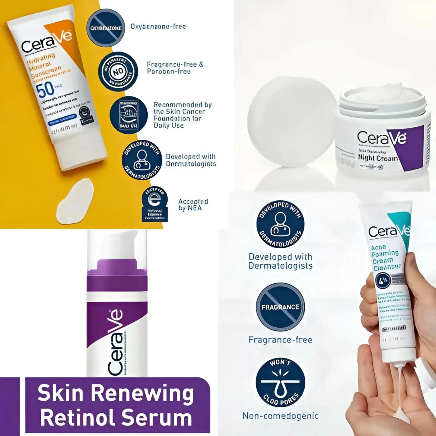CeraVe 4-in-1 Skincare Kit – Complete Hydration & Repair Set