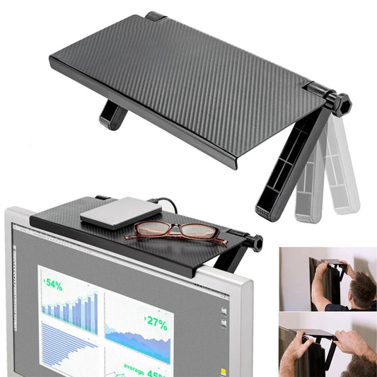Adjustable TV Screen Top Shelf Rack Holder Computer Monitor Desktop Stand TV Rack Display Shelf Storage Rack Phone holder