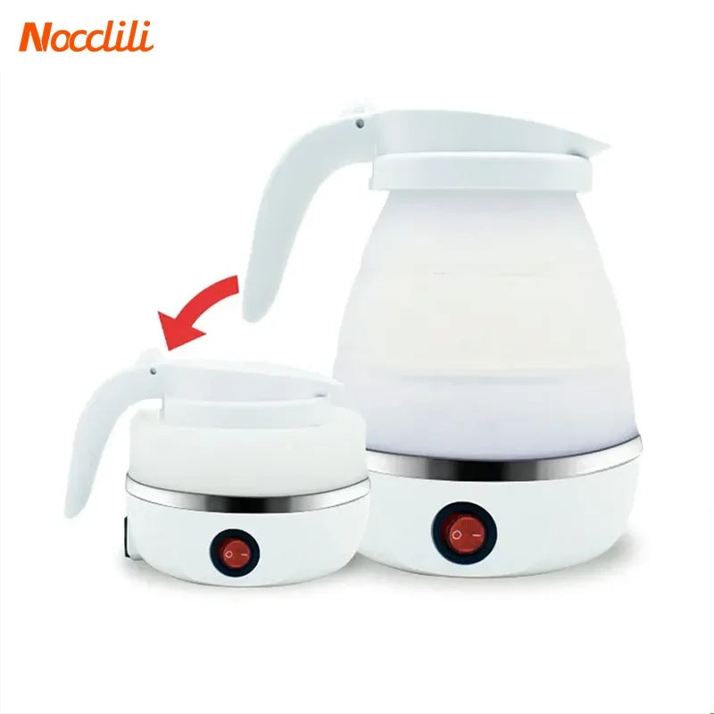 Electric Kettle Folding Electric Port Portable Travel Camping Kettle 600ML Electric Water Heater Portable Foldable Kettle Port
