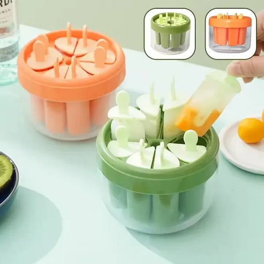 Silicone 7-Piece Ice Cream Mould with Bowl – Fun & Easy Homemade Treats