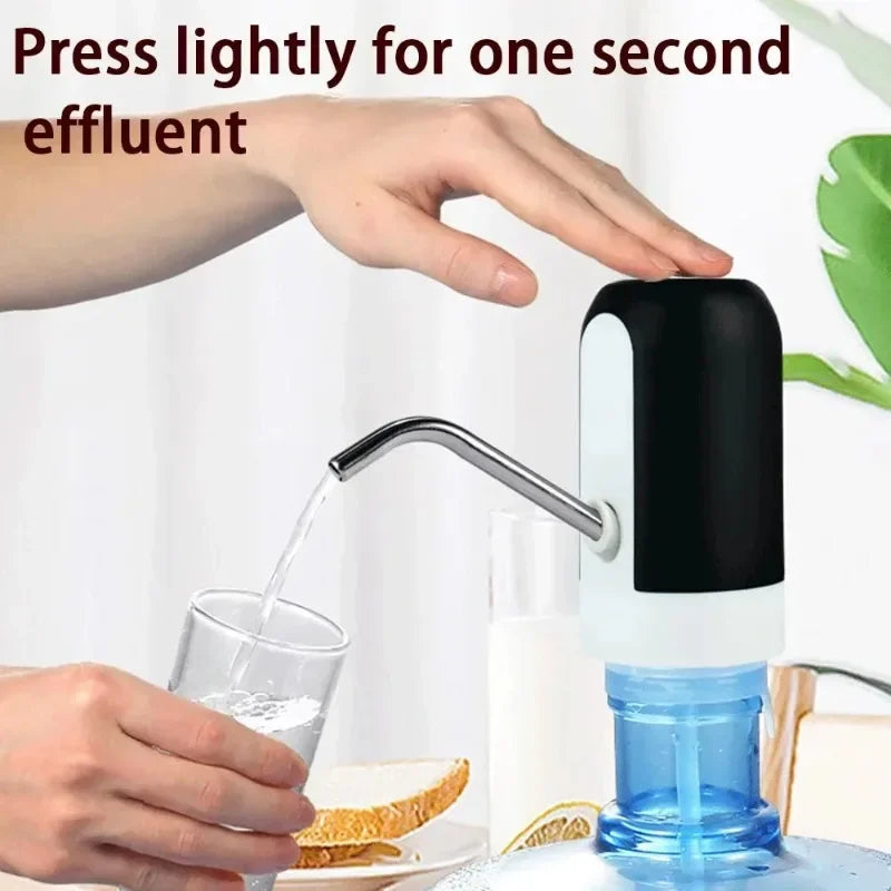 Black/White Automatic Water Bottle Pump USB Charging Water Pump One Button Automatic Switch Of Water Dispenser