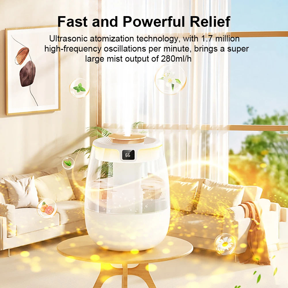 J10 Humidifier – Professional Large Capacity Double Spray Port Cool Mist Maker