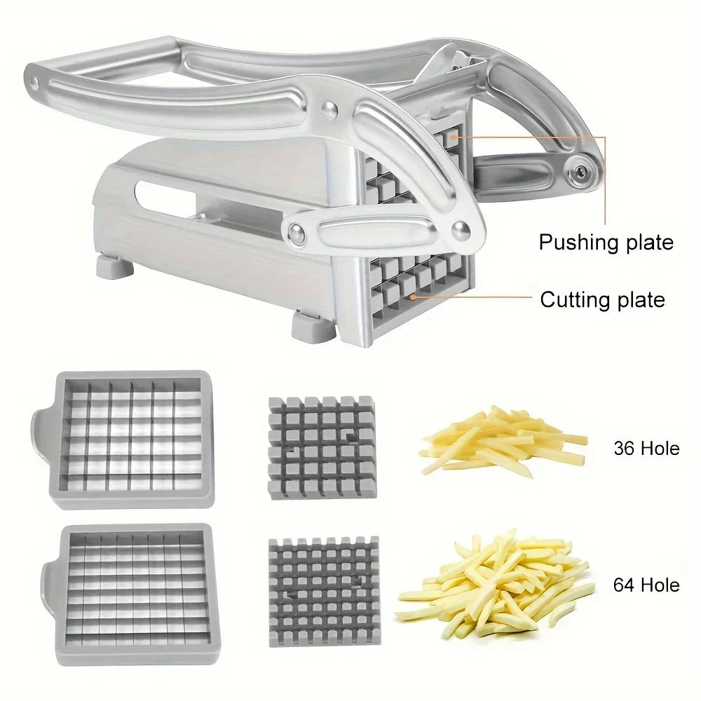 Stainless Steel Potato Chipper – Easy & Effortless French Fry Cutter