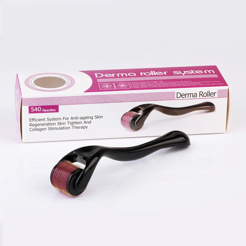 Derma Roller 540 fine titanium micro needle with skin care derma rolleing system for face and body DRS540