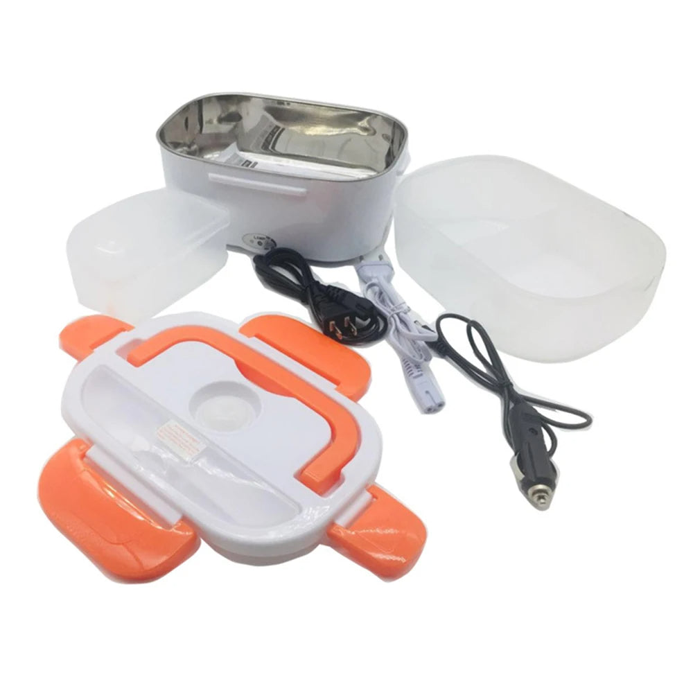 110V 220V Electric Heating Lunch Box Car Portable Bento Box Stainless Steel Liner Food Warmer Insulation Container School Office