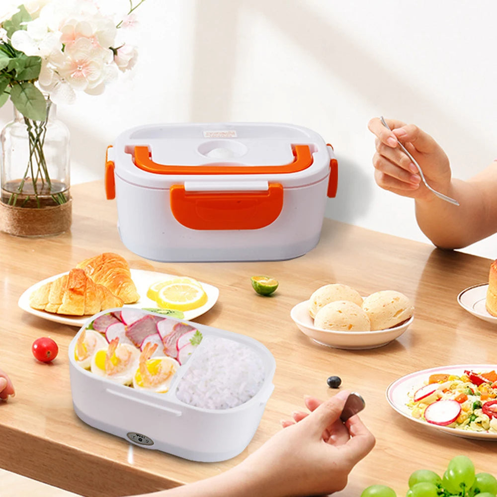 110V 220V Electric Heating Lunch Box Car Portable Bento Box Stainless Steel Liner Food Warmer Insulation Container School Office