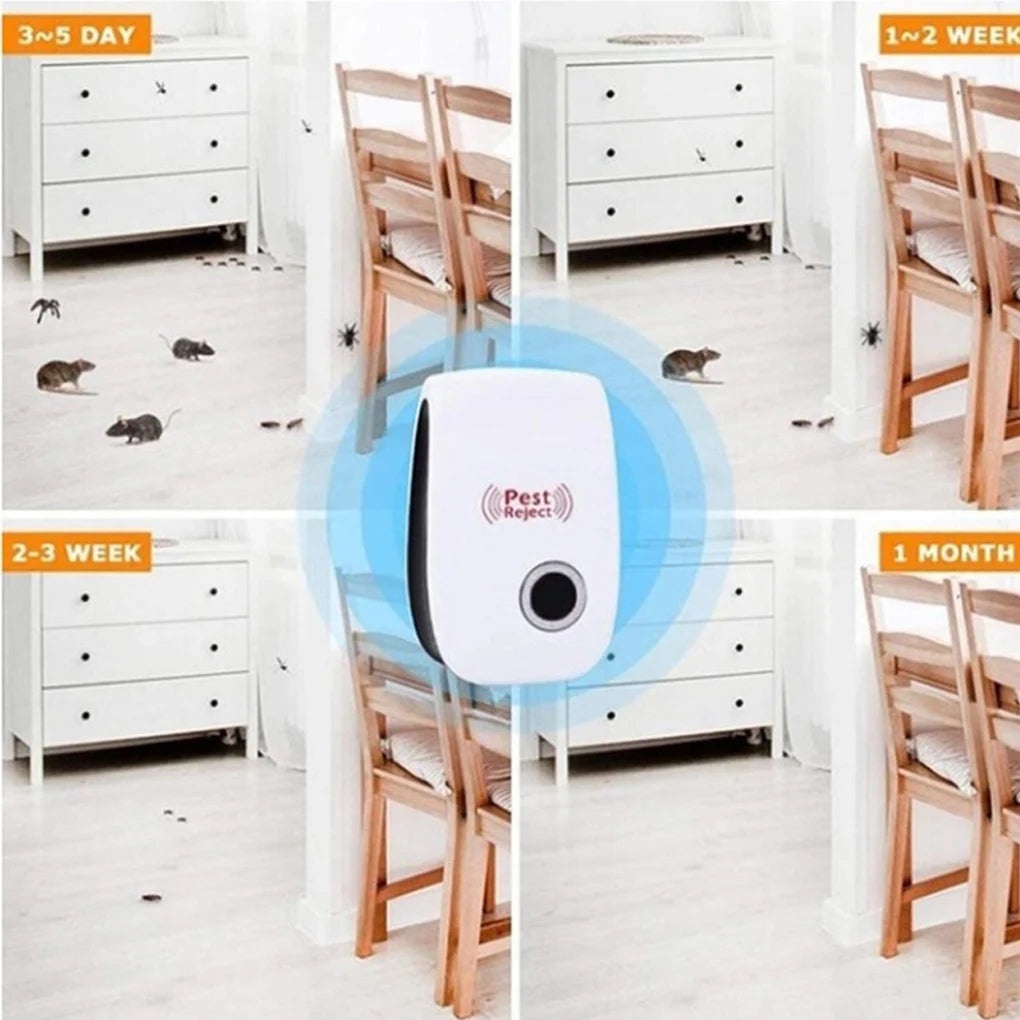 Pest Repeller Electronic Ultrasonic Pest Reject Mouse Rat Cockroach Pest Control Device Household Mosquito Killer EU US Plug