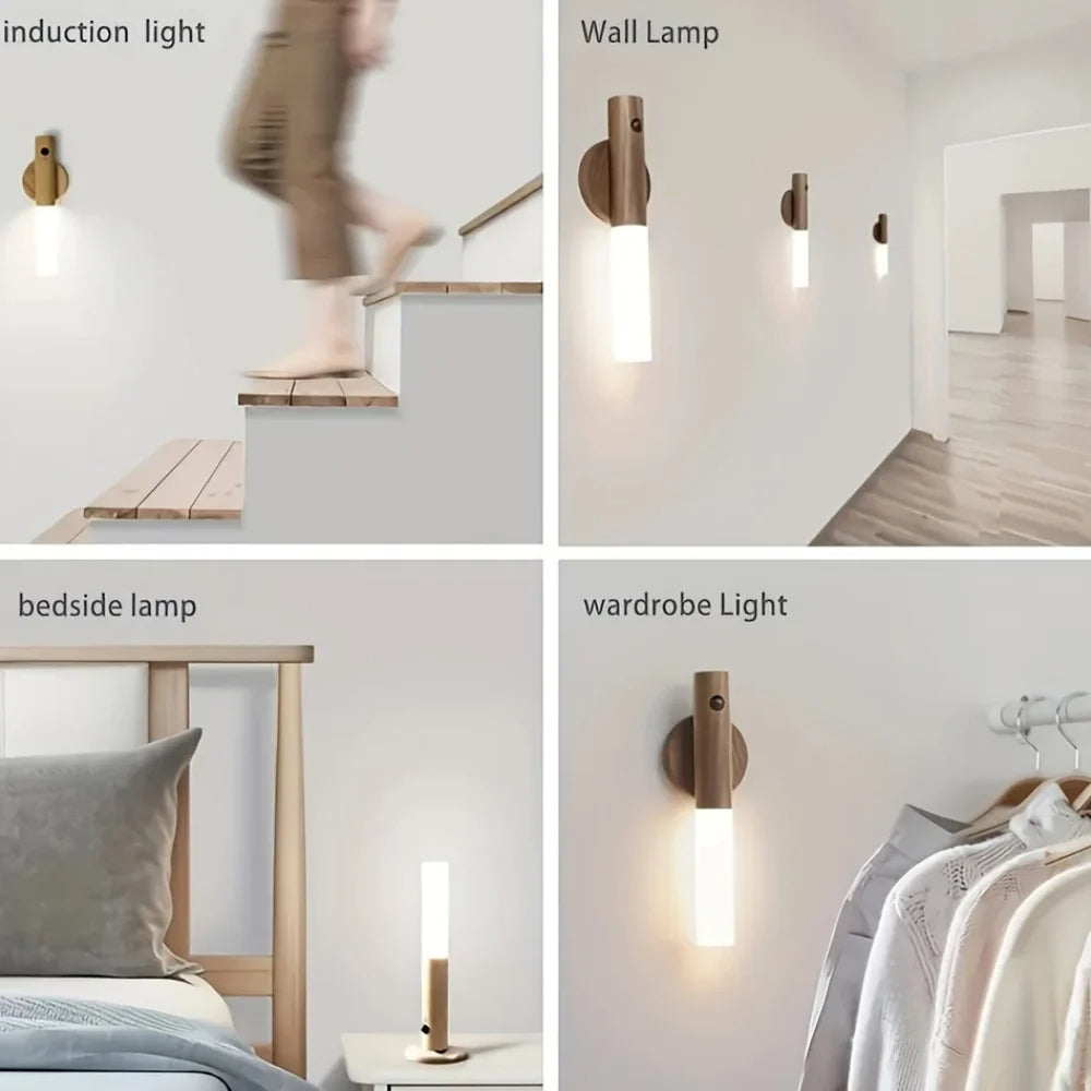 Intelligent Human Body Induction Night Light, Motion Sensor LED Corridor Cabinet Wall Light, Household Toilet Wall Induction