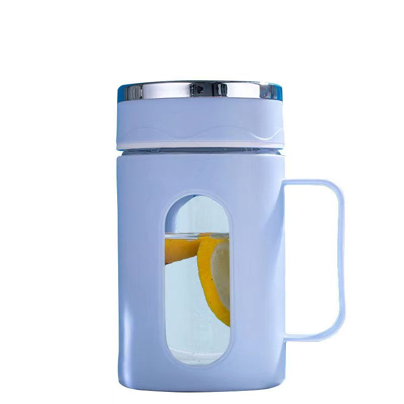 2024 New Glass Tea Cup With Wood Handle Chinese Heat Resistant Puer Filter Cups High Quality And Convenient Kung Fu Tea Cup Set