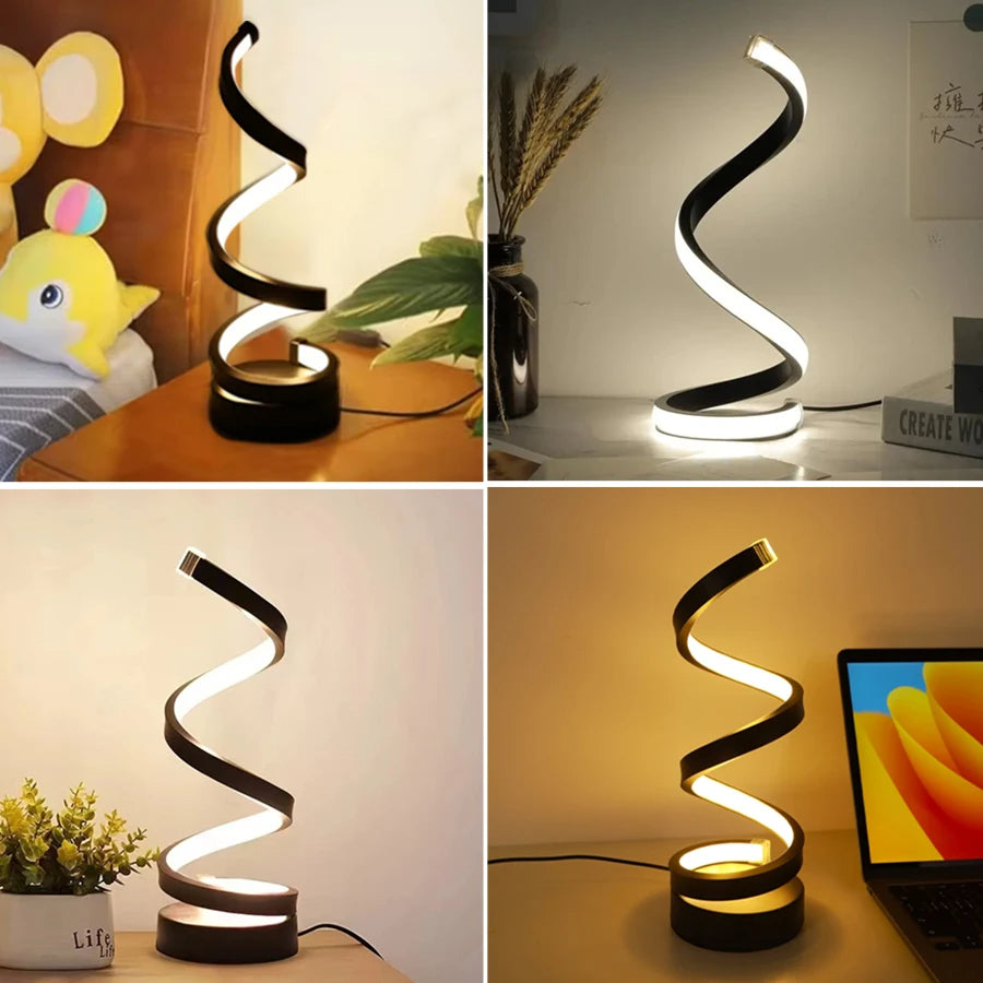 Spiral LED 3 Colours Adjustable Light