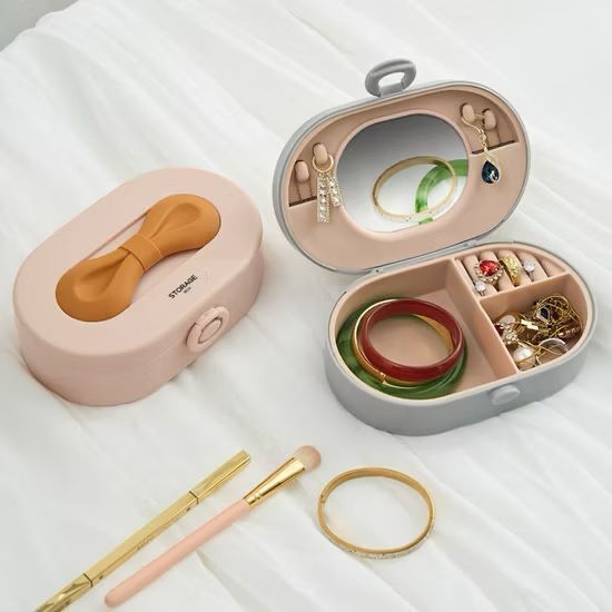 Silicone Premium Bowknot Jewelry Organizer Box with Box Packing